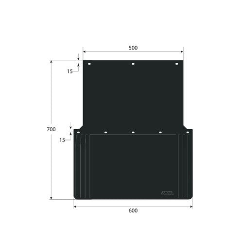Paar zugelassene PVC-Spritzschutzwände - 60x70 cm 14246