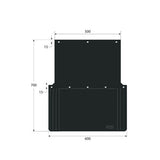 Paar zugelassene PVC-Spritzschutzwände - 60x70 cm 14246