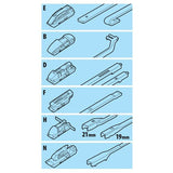 Lampa Raptor Hybrid, Scheibenwischerblatt – 43 cm (17 Zoll) – 1 Stück