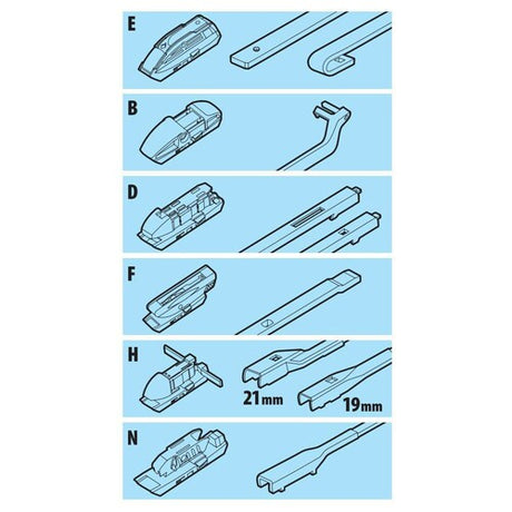 Lampa Raptor Hybrid, spazzola tergicristallo - 43 cm (17") - 1 pz