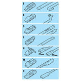 Lampa Raptor Hybrid, spazzola tergicristallo - 53 cm (21") - 1 pz