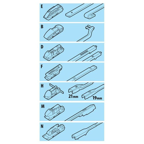 Lampa Raptor Hybrid, windshield wiper blade - 53 cm (21") - 1 pc