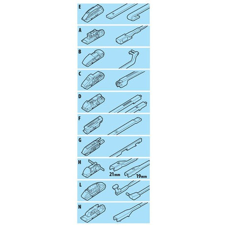 Lampa Raptor Hybrid, windshield wiper blade - 55 cm (22") - 1 pc