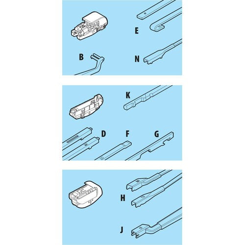 Lámpara de xenio, escobilla limpiaparabrisas - 33 cm (13") 19540