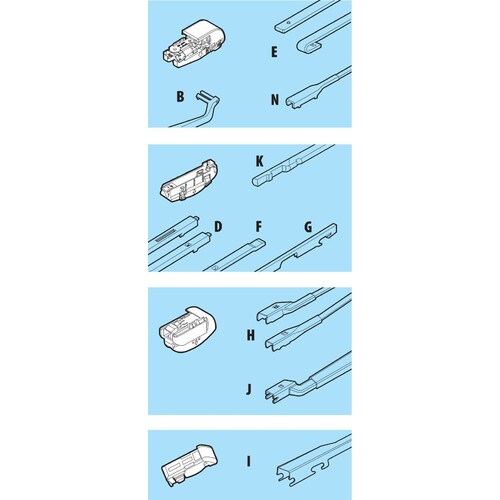 Lámpara de xenio, escobilla limpiaparabrisas - 43 cm (17") 19544