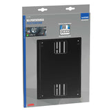 Quadratische Kennzeichenleuchte aus Stahl – Schwarz