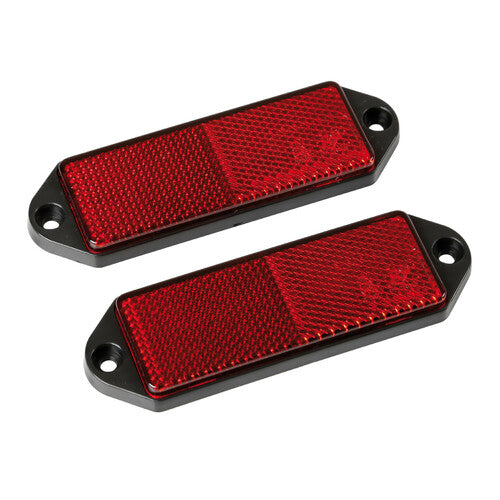Lampa Catarifrangenti rettangolari - 90x35 mm - Rosso 20522