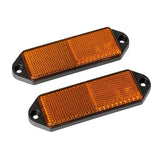 Rectangular Reflective Lamps - 90x35 mm - Orange