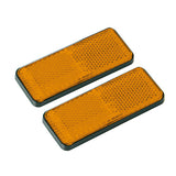 Euro-Norm Lampe, Rechteckreflektoren - 90x35 mm - Orange 20541