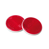 Lampa Euro-Norm, catarifrangenti rotondi -  65 mm - Rosso 20546