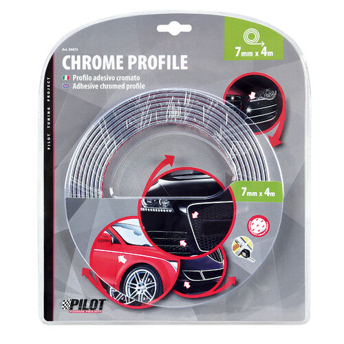 Pilot Chrom-Klebeprofil – 4 m – 7 mm