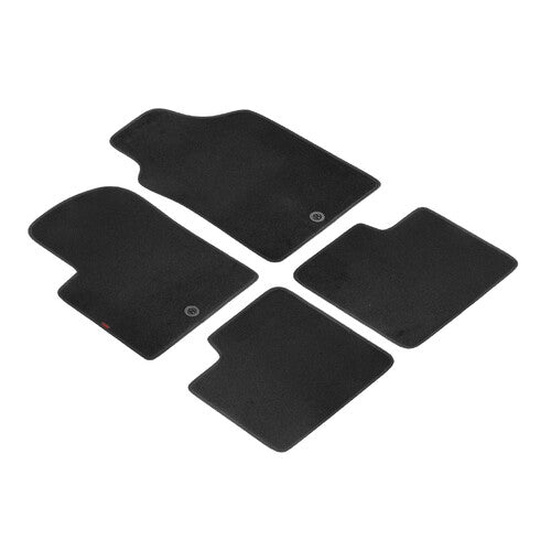 Schwarze Teppichmatten für Abarth 500 (07/08–05/16) und 500C (06/10–05/16)