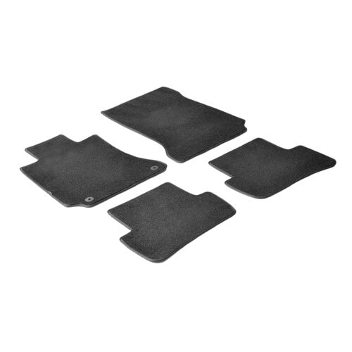 Alfombrillas en moqueta negras Mercedes C 4p 02/07>02/14 C Coupè 04/11>11/15 23101