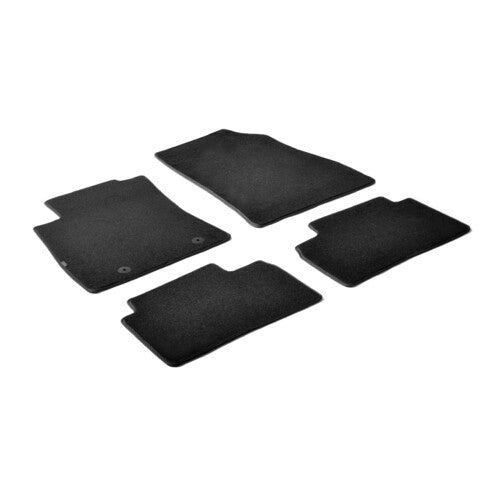 Juego de alfombrillas de alfombra personalizadas para lámpara - Negro - Nissan Juke (10/10-11/19) 23116