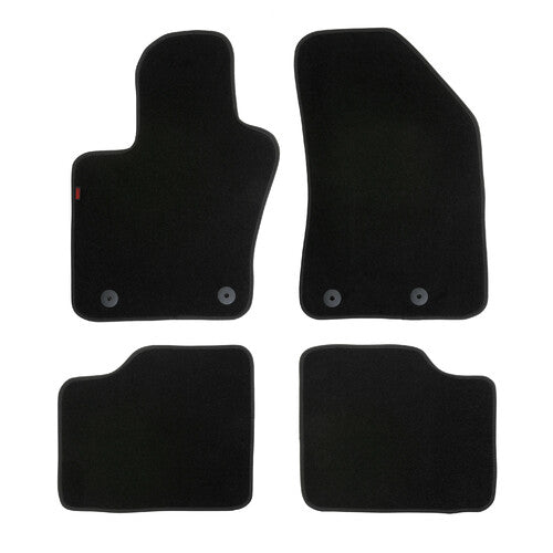 Custom Carpet Mat Set - Black - Jeep Compass (07/17&gt;)