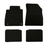 Juego de alfombrillas de alfombra personalizadas para faros delanteros - Negro - Nissan Micra (03/17>) 23293