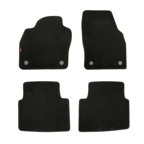 Juego de alfombrillas de moqueta a medida - Negro - Skoda Kamiq (12/19>) 23299