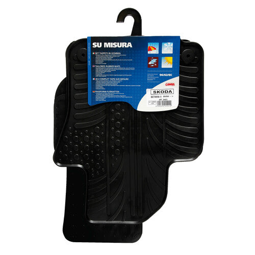 Set tappeti gomma Skoda Octavia 5p 09/04>02/13 Skoda Octavia Wagon 01/05>04/13 24421