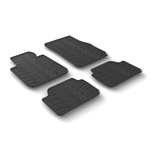Set tappeti gomma Bmw Serie 1 F20 09/11>06/19 Bmw Serie 1 F21 07/12>09/19 24434