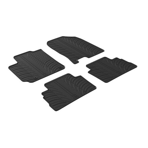 Juego de alfombrillas de goma personalizadas para Hyundai Kona (10/17>) 24517