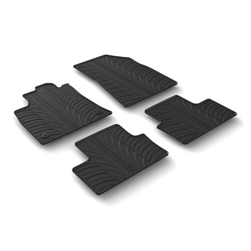 Juego de alfombrillas de goma personalizadas para Renault Clio V 5p (08/19>) 24541