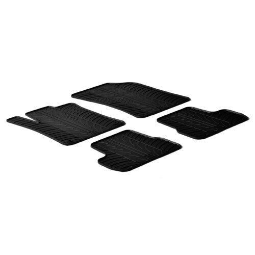 Juego de alfombrillas de goma personalizadas para Citroën C3 (11/09>10/16) 24605