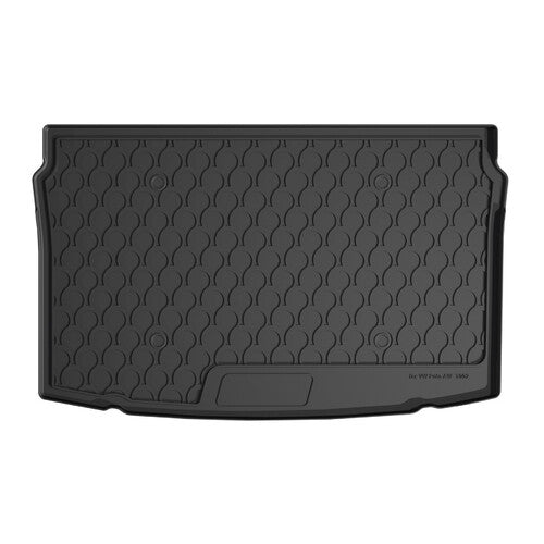 Tailor-made synthetic rubber trunk liner - Volkswagen Polo 5p (10/17&gt;)