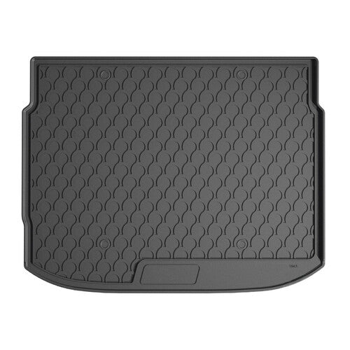 Maßgefertigte Kofferraumwanne aus synthetischem Gummi für Nissan Qashqai ab 04/21 mit hohem Kofferraum