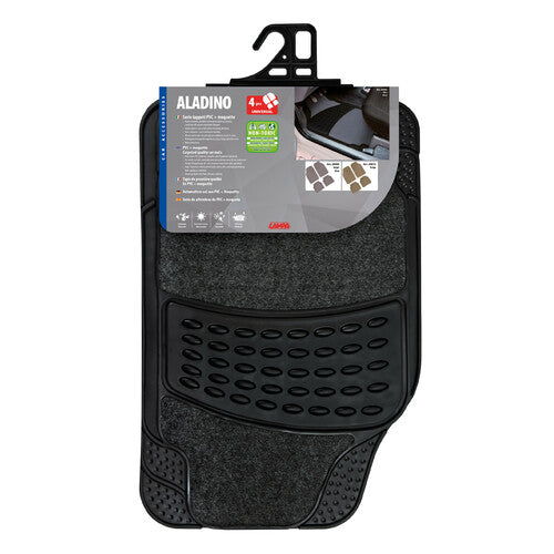 Aladino Edition 2 Lampe, 4-teiliges Universal-Matten-Set - Schwarz 26906