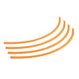 Pilot Rim-Stickers, profili adesivi ruota - Taglia 2 - Arancio