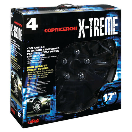 Lamp C-071, X-Treme - Set of 4 wheel covers - diameter 17" - Matte black