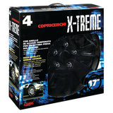 Lampe C-071, X-Treme - Satz mit 4 Radkappen - Durchmesser 17" - Mattschwarz 31209