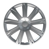 Pilot Raze Silver - Juego de 4 tapacubos de 15"
