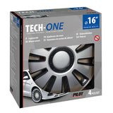 Pilot Copricerchi auto 4 pz - verniciati Tech-One Silverstone -  16"