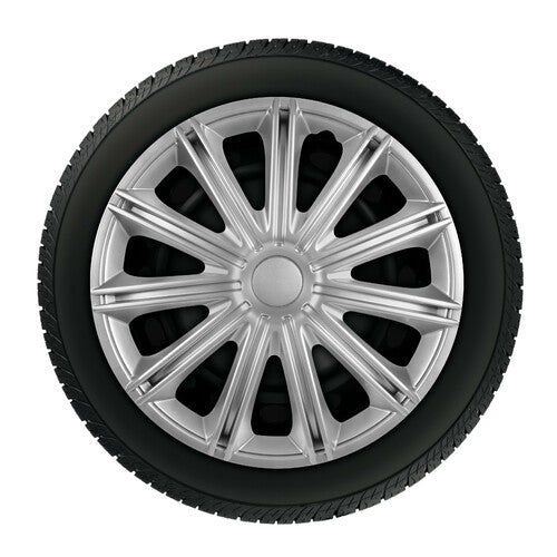 Lampa Radkappen, 4 Stück – Tech-One Schwarz lackiert – 13 Zoll