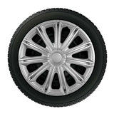 Lampa Radkappen, 4 Stück – Tech-One Schwarz lackiert – 13 Zoll