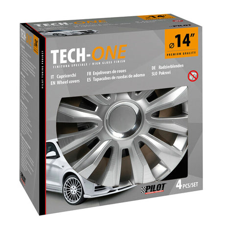 Lampa 4-teilige Radkappen - Lackiert Tech-One Avalone Pro - 14"