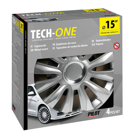 Lampa Radkappen, 4 Stück – Lackiert, Tech-One Avalone Pro – 15 Zoll