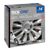 Lampa 4-teilige Radkappen - Lackiert Tech-One Avalone Pro - 16"