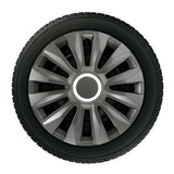 Lampa 4-teilige Radkappen - Lackiert Tech-One Avalone Pro Dark - 13"