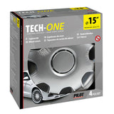 Lampa Radkappen, 4 Stück – Lackiert, Tech-One Speed ​​Van – 15 Zoll