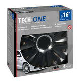 Cubreruedas Pilot de 4 piezas - Tech-One pintado en negro real - 16"