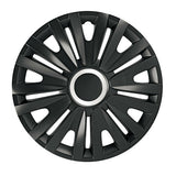 Cubreruedas Pilot de 4 piezas - Tech-One pintado en negro real - 16"