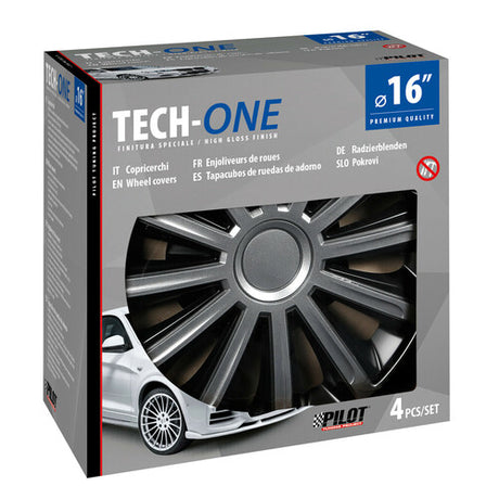 Pilot Copricerchi auto 4 pz - verniciati Tech-One Trend Bicolour -  16"