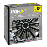 Pilot 4-teilige lackierte Tech-One Trend DC RC Radkappen - 15"