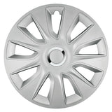 Pilot Copricerchi auto 4 pz - verniciati Tech-One Stratos RC Silver -  14"
