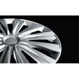 Pilot 4-Piece Wheel Covers - Painted Tech-One Multi Silver - 13"