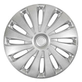 Pilot 4-Piece Wheel Covers - Tech-One Sepang Silver Painted - 16"