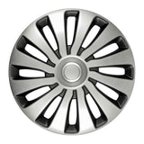 Cubrerines Pilot de 4 piezas - Tech-One Sepang pintados en plata y negro - 14"