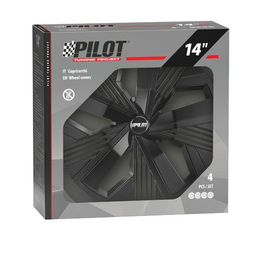 Pilot Blade Runner - Set 4 copricerchi - 14" - Nero